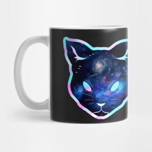 Memorizing iridescent milky way space cat Mug